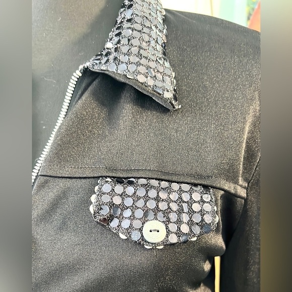 VTG Wild Fire Clothing Co.,Zipper-Front Lightweight Cropped Jacket-Top,Size L - Picture 4 of 9